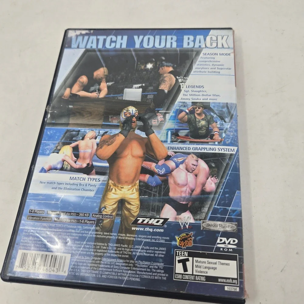 WWE SmackDown Here Comes the Pain PS2 PlayStation 2 Greatest Hits THQ Wrestling